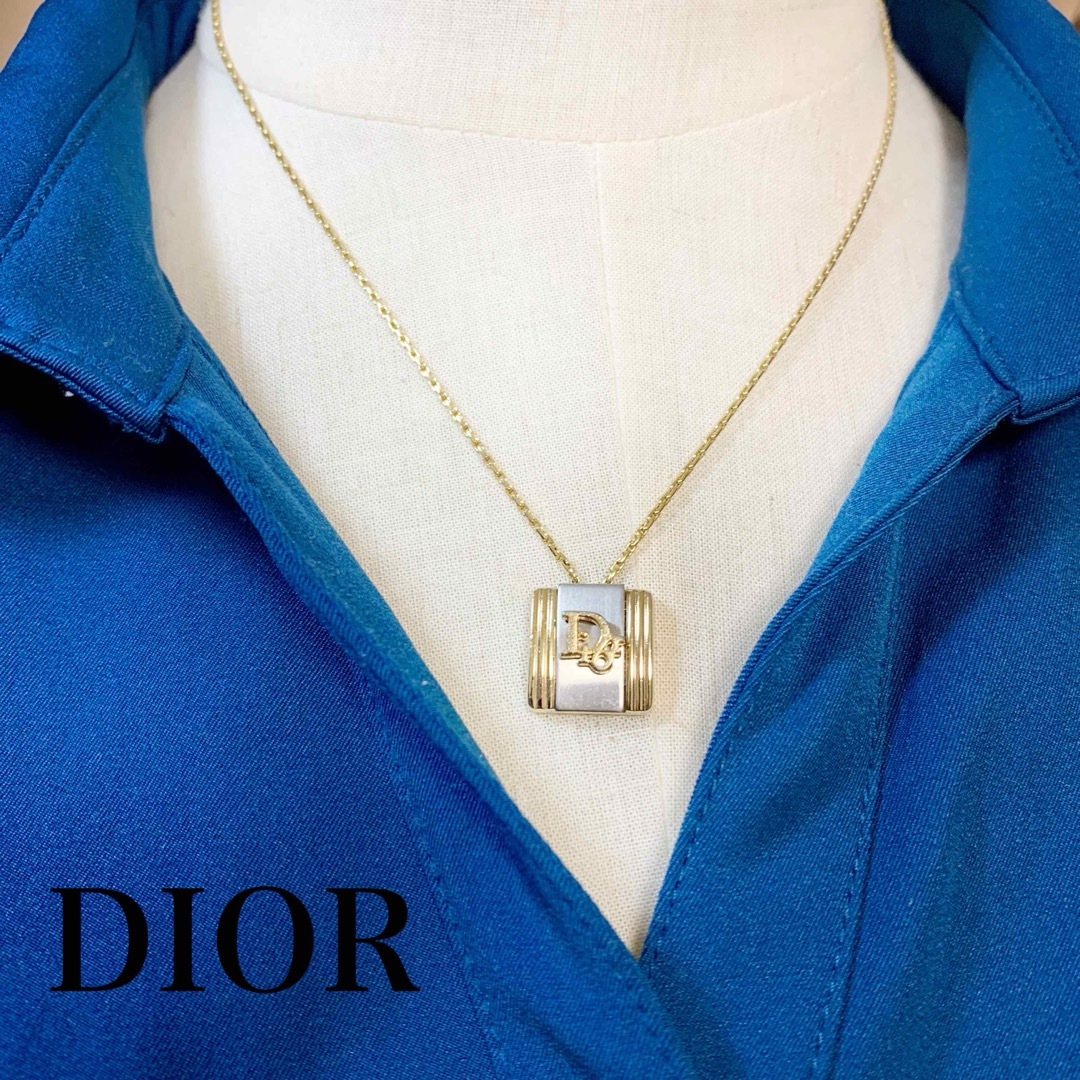 Christian Dior(クリスチャンディオール)の美品✨Dior ディオール　ロゴモチーフ　ヴィンテージネックレス レディースのアクセサリー(ネックレス)の商品写真