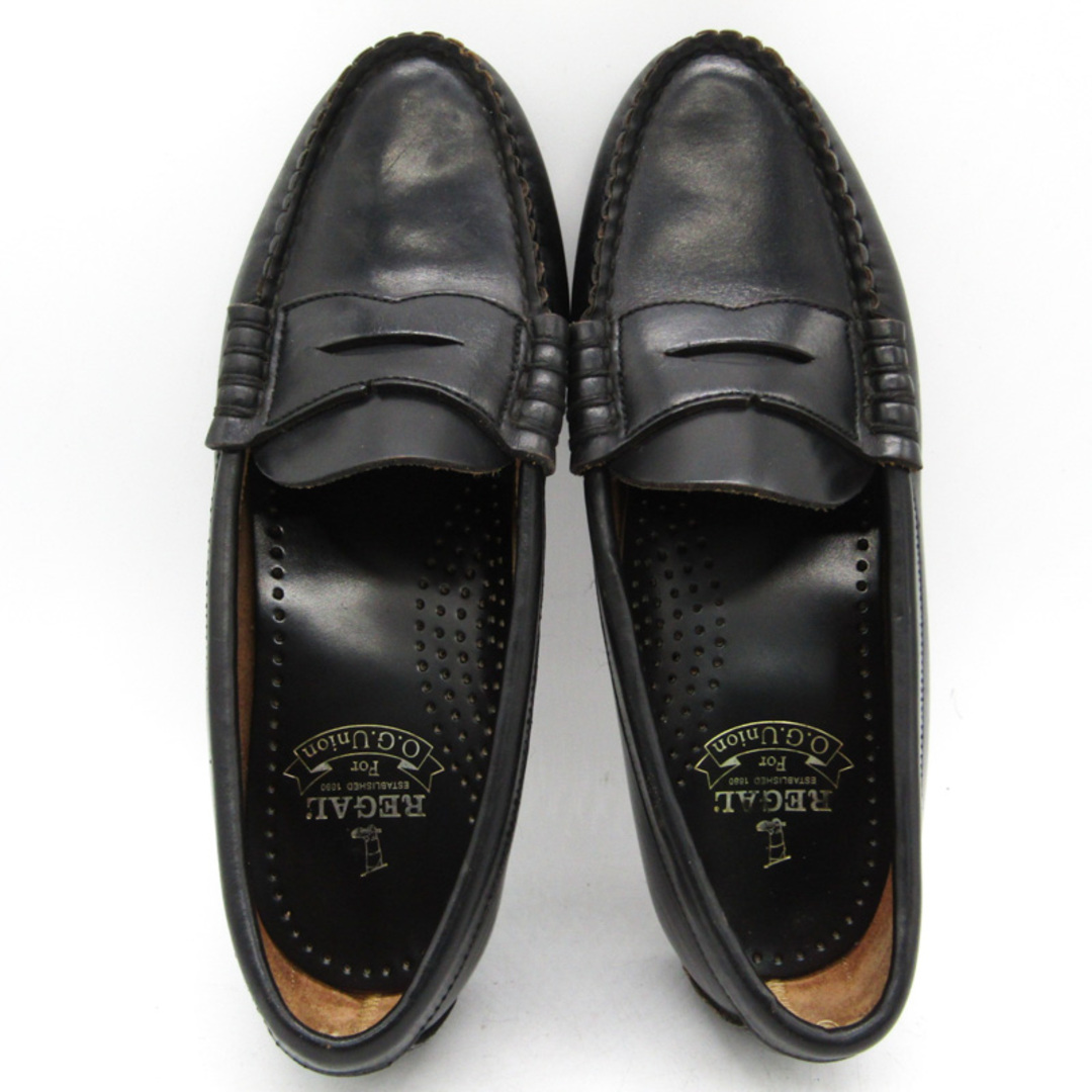 REGAL(リーガル)のリーガル ローファー プレーン 学生靴 シューズ 靴 黒 レディース 23サイズ ブラック REGAL レディースの靴/シューズ(ローファー/革靴)の商品写真