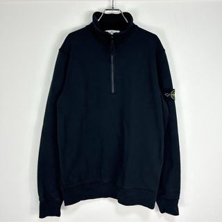 ストーンアイランド(STONE ISLAND)のSTONE ISLAND 2021SS ハイネックハーフジップスウェット 黒(スウェット)