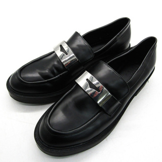 エイソス(asos)のエイソス ローファー 靴 シューズ 黒 レディース 7サイズ ブラック ASOS(ローファー/革靴)