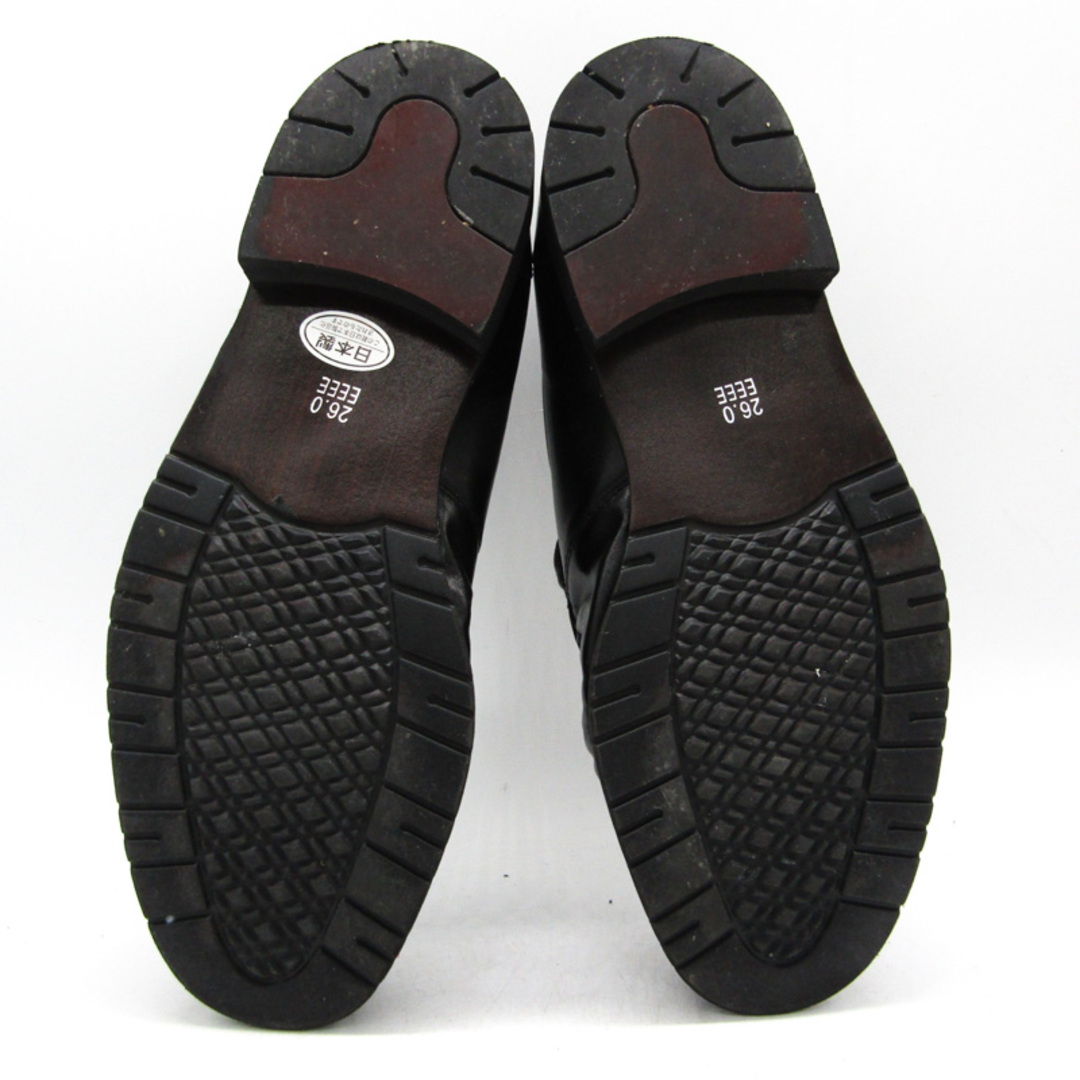 ルチアーノバレンチノ スリッポン ビジネスシューズ 幅広 4E 紳士靴 日本製 黒 メンズ 26サイズ ブラック Luciano Valentino メンズの靴/シューズ(スリッポン/モカシン)の商品写真