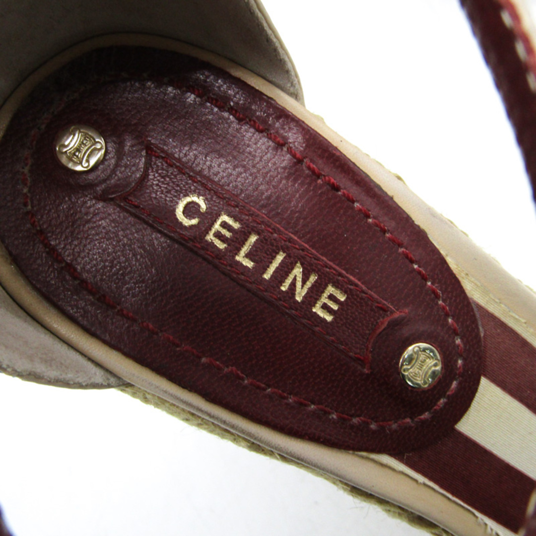 celine(セリーヌ)のセリーヌ サンダル ウエッジソール ストラップ タッセル ブランド 靴 シューズ レディース 36サイズ ブルー CELINE レディースの靴/シューズ(サンダル)の商品写真