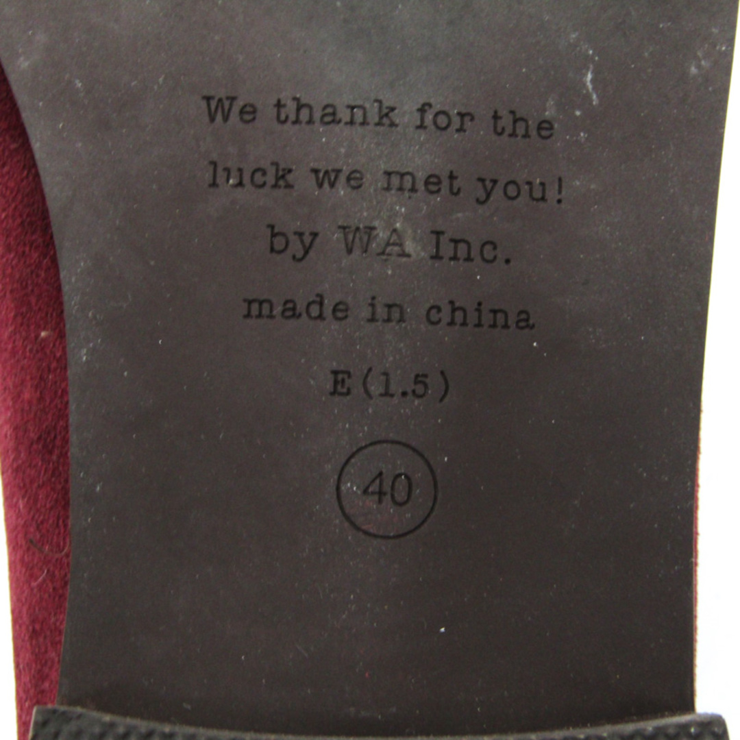 オリエンタルトラフィック ローファー スウェード 靴 シューズ 赤 レディース 40サイズ ワインレッド ORiental Traffic レディースの靴/シューズ(ローファー/革靴)の商品写真