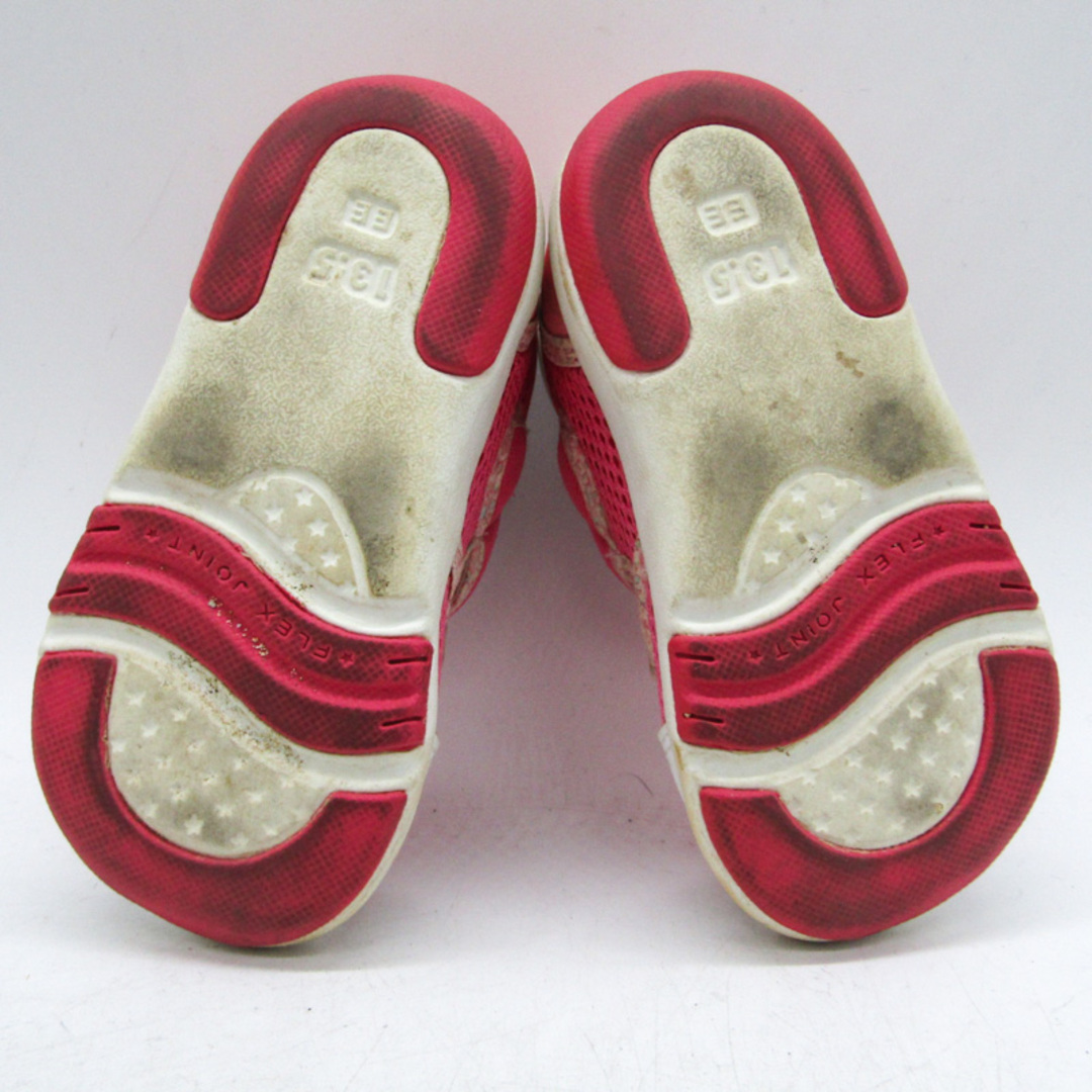 ミキハウス スニーカー スリッポン ローカット ブランド 靴 シューズ キッズ 女の子用 13.5サイズ ピンク MIKI HOUSE キッズ/ベビー/マタニティのキッズ靴/シューズ(15cm~)(スニーカー)の商品写真