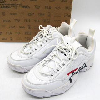 FILA - フィラ スニーカー ローカット １FM00863-121 靴 シューズ 白 メンズ 27サイズ ホワイト FILA