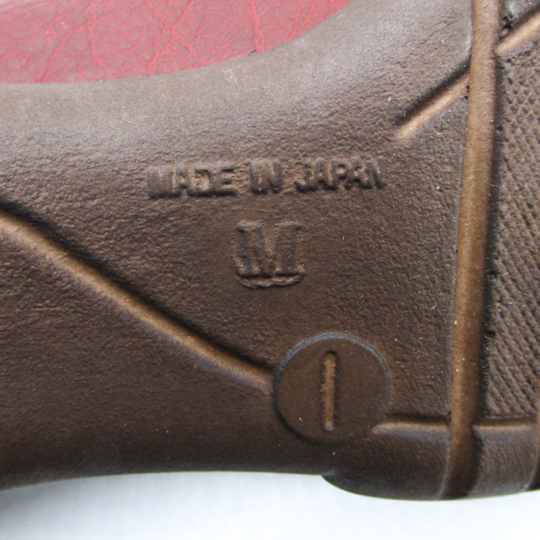 リゲッタ スリッポン コンフォートシューズ 未使用 ブランド 靴 日本製 赤 レディース Mサイズ レッド Re:getA レディースの靴/シューズ(スリッポン/モカシン)の商品写真