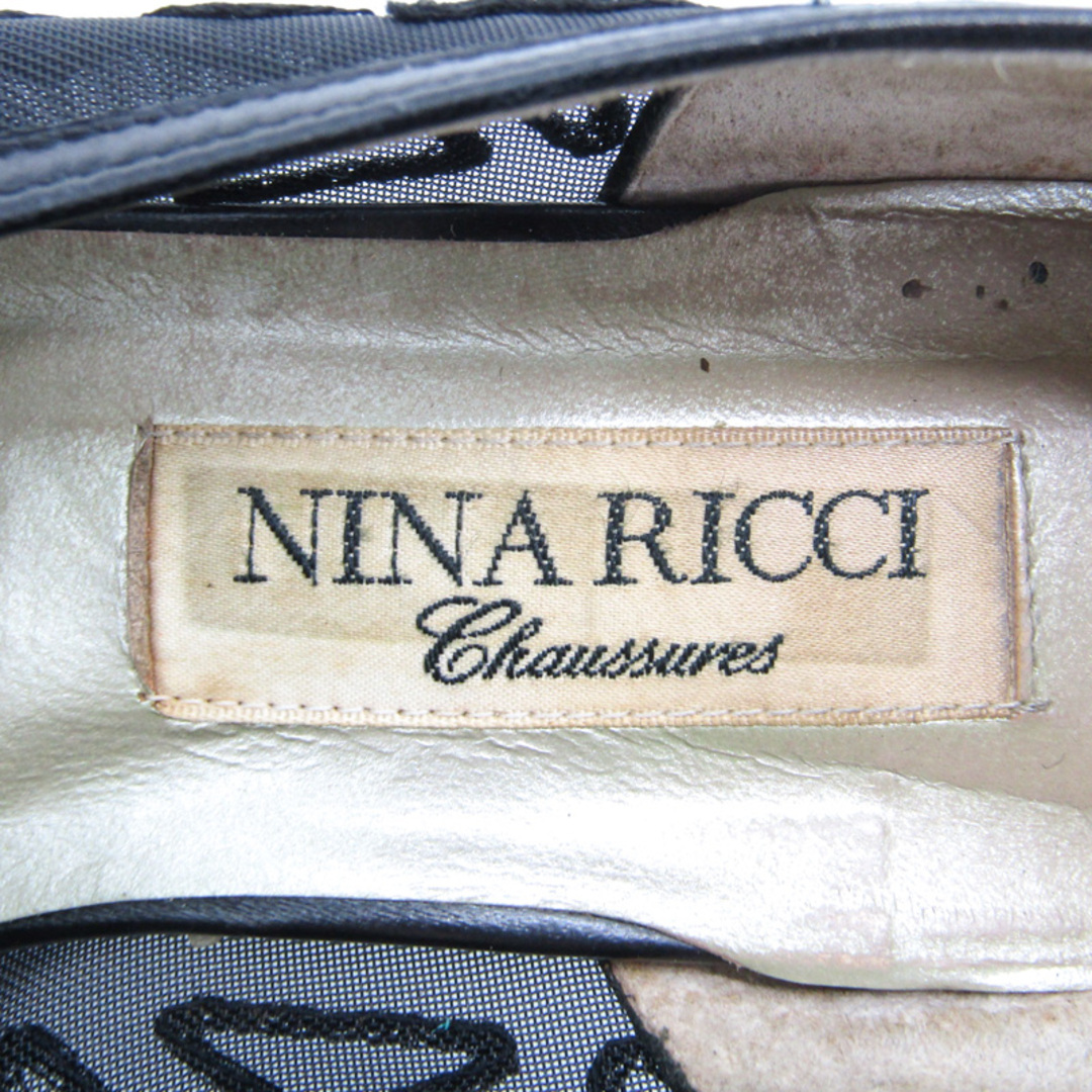 NINA RICCI(ニナリッチ)のニナリッチ パンプス メッシュ ブランド 靴 シューズ 日本製 黒 レディース 35サイズ ブラック NINA RICCI レディースの靴/シューズ(ハイヒール/パンプス)の商品写真