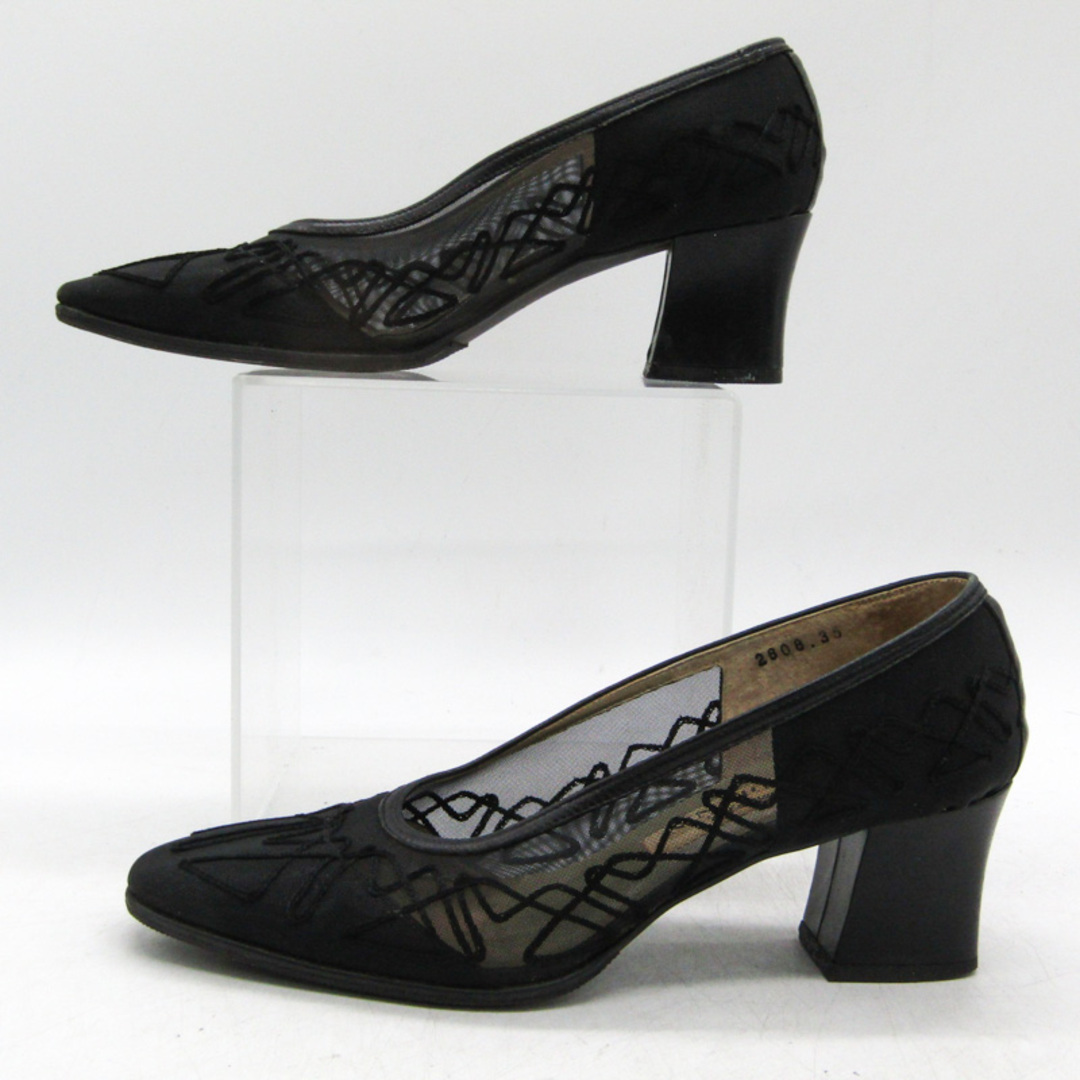 NINA RICCI(ニナリッチ)のニナリッチ パンプス メッシュ ブランド 靴 シューズ 日本製 黒 レディース 35サイズ ブラック NINA RICCI レディースの靴/シューズ(ハイヒール/パンプス)の商品写真