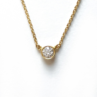 ティファニー(Tiffany & Co.)のティファニー K18YG バイザヤード ネックレス ダイヤモンド 0.18ct(ネックレス)