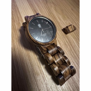 アインバンド(EINBAND)の【美品】EINBAND アインバンド　木製時計　電池無し(腕時計(アナログ))