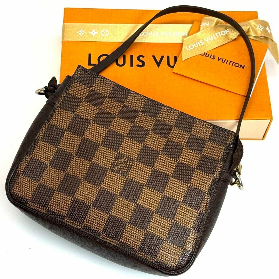 LOUIS VUITTON(ルイヴィトン)の美品 ルイヴィトン ダミエ トゥルースメイクアップ ポーチ レディースのファッション小物(ポーチ)の商品写真