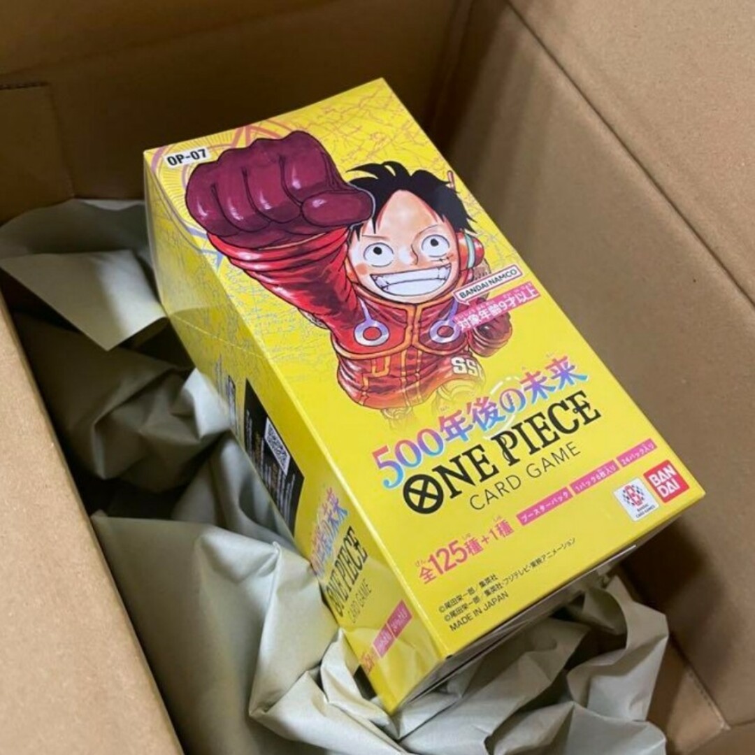 ONE PIECE(ワンピース)のワンピースカード　500年後の未来　未開封テープ付き　1BOX　プレバン当選品 エンタメ/ホビーのトレーディングカード(Box/デッキ/パック)の商品写真