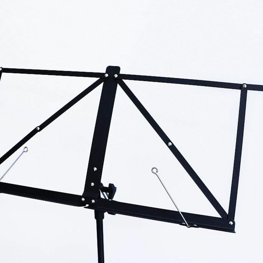 マルチ譜面台 折り畳み式 ブラック MS-10B キッズ/ベビー/マタニティのおもちゃ(楽器のおもちゃ)の商品写真