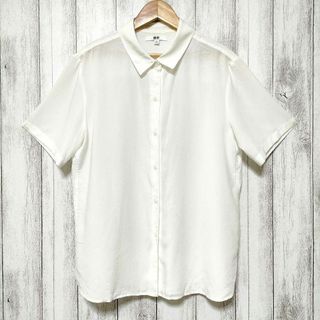 ユニクロ(UNIQLO)のUNIQLO ユニクロ (L)　レーヨンエアリーブラウス(シャツ/ブラウス(半袖/袖なし))