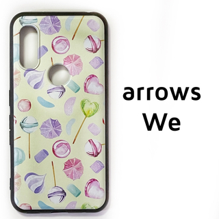 arrows We 黄色 キャンディ ソフトケース カバー アローズウィー(Androidケース)
