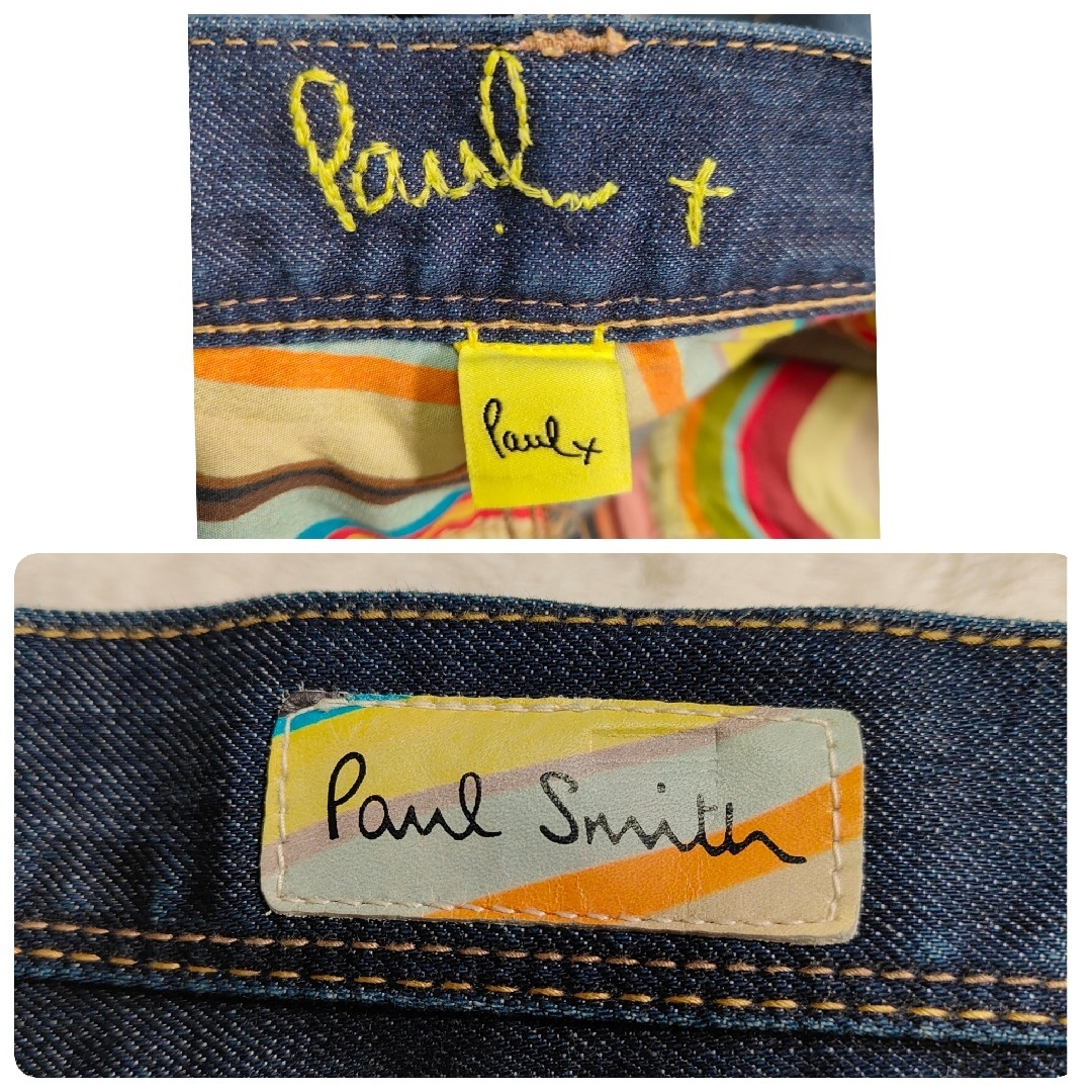 Paul Smith(ポールスミス)のポールスミス デニムパンツ マルチストライプ インディゴブルー 42 レディースのパンツ(デニム/ジーンズ)の商品写真