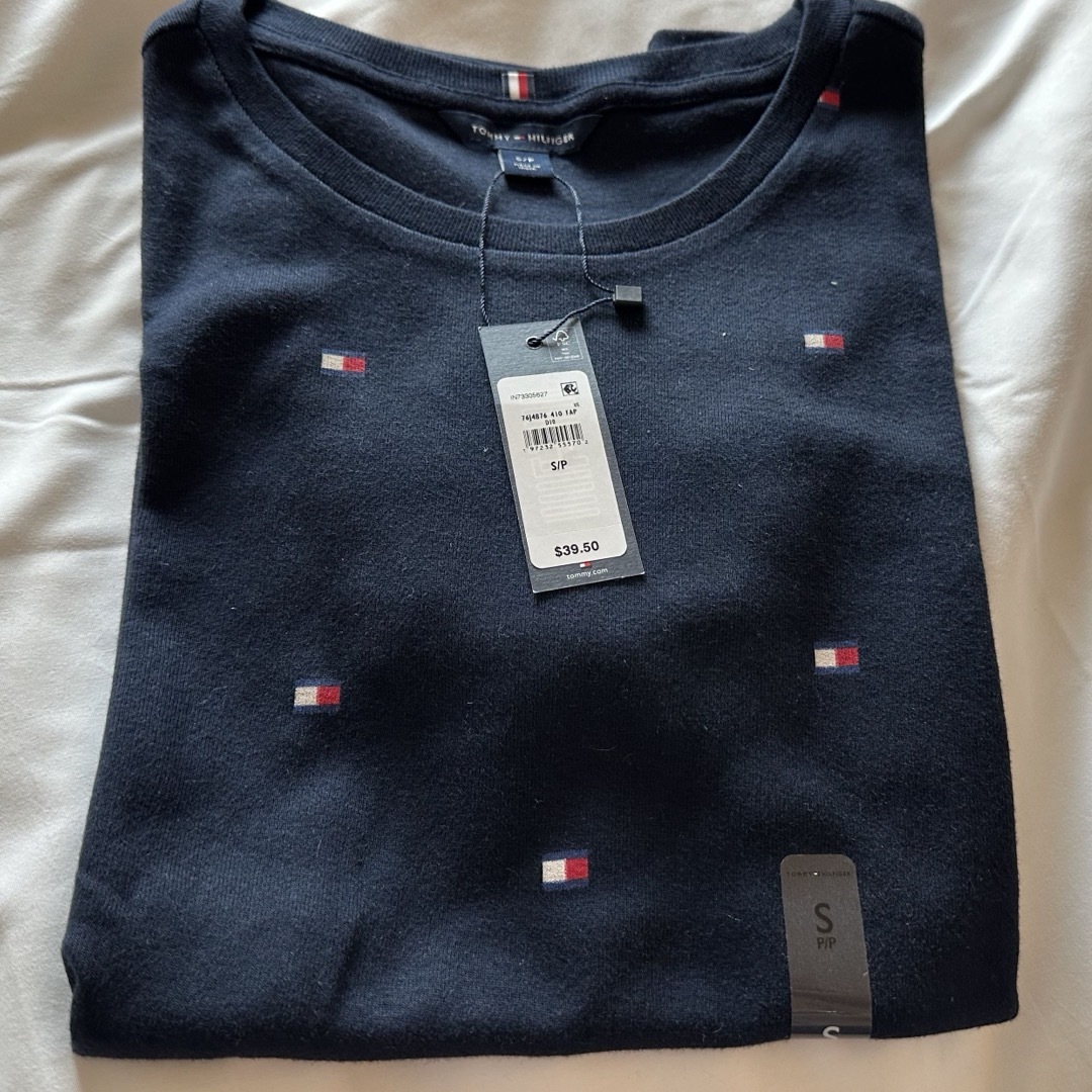 TOMMY HILFIGER - Tommy Hilfiger Sサイズ ネイビー Tシャツ 新品タグ