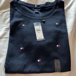 トミーヒルフィガー(TOMMY HILFIGER)のTommy Hilfiger Sサイズ　ネイビー　Tシャツ　新品タグ付き(Tシャツ(半袖/袖なし))