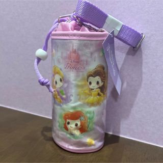 ディズニー(Disney)の新品　ディズニープリンセス　肩かけ紐付きボトルケース　ペットボトルカバー(その他)