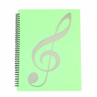 【色: アイスグリーン】ZERONOWA 見開き 書き込み A4サイズ 楽譜ファ(楽器のおもちゃ)