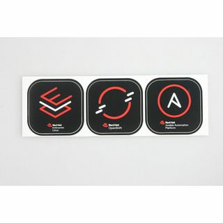 非売品 レッドハット redhat ロゴ入り ノベルティ ステッカー 3枚(その他)