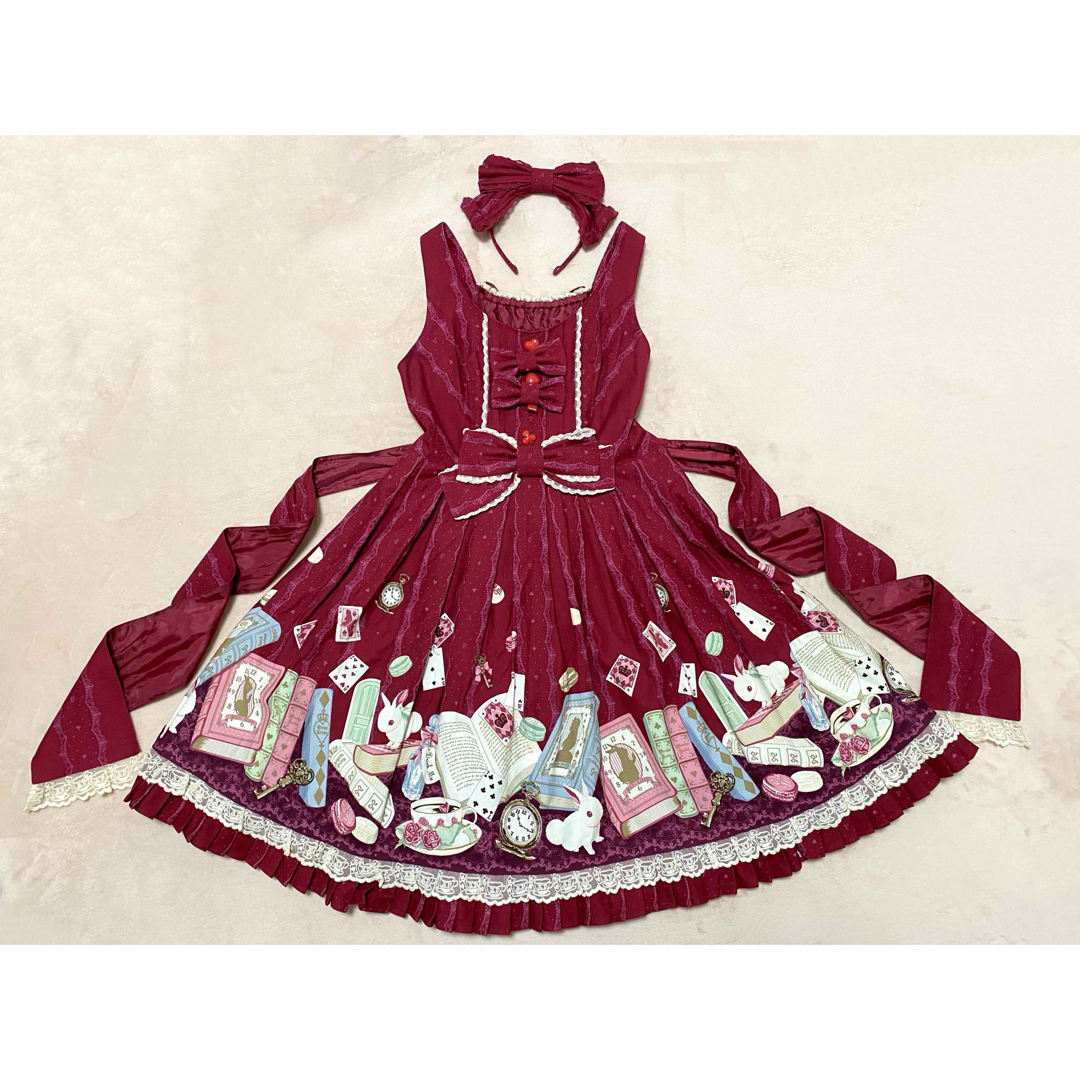 Angelic Pretty(アンジェリックプリティー)のAngelic Pretty Wonderstory JSK4点セット レディースのワンピース(ひざ丈ワンピース)の商品写真