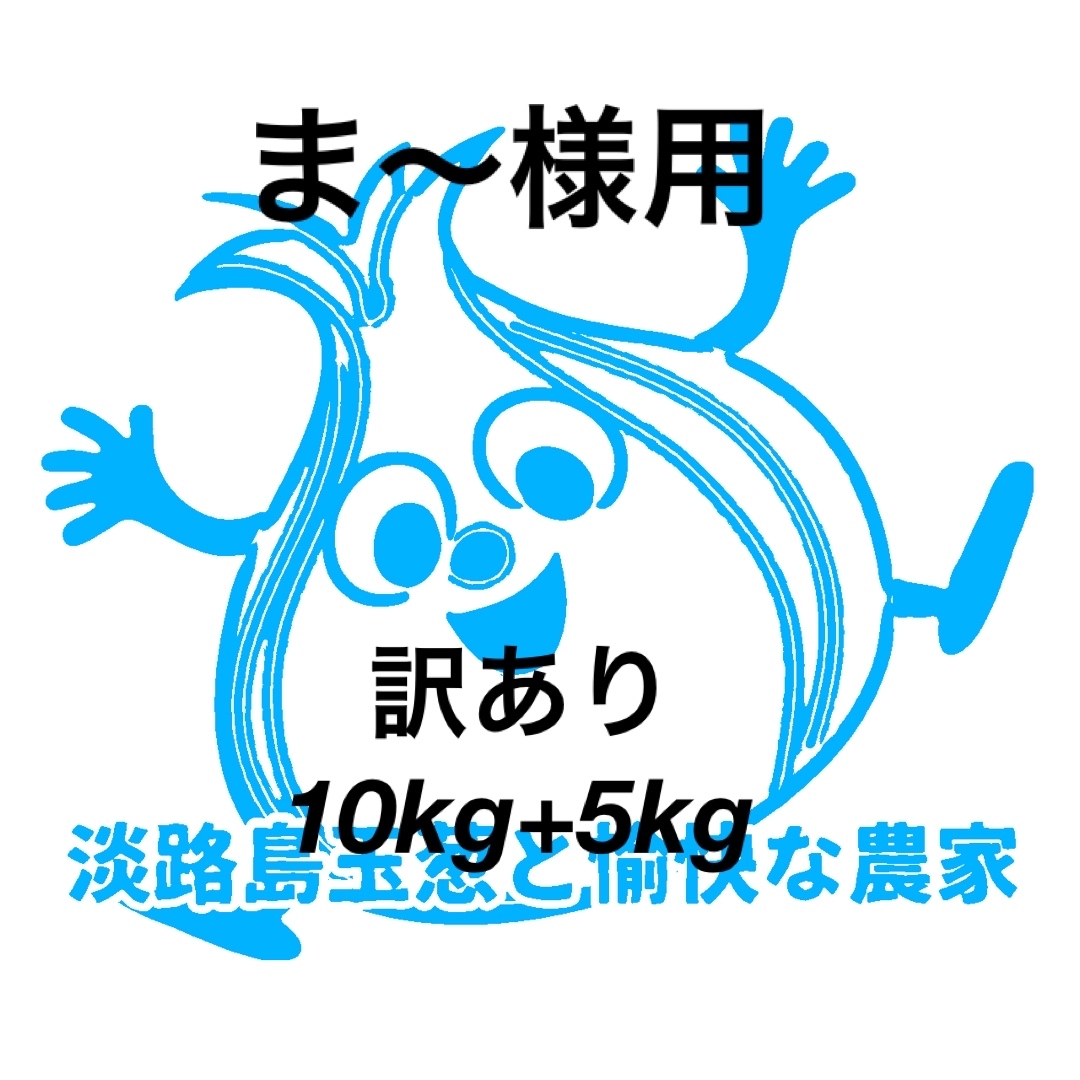 ま〜様用＜訳あり＞淡路島産新玉ねぎ10kg+5kg 高糖度 新玉葱 新たまねぎ  食品/飲料/酒の食品(野菜)の商品写真