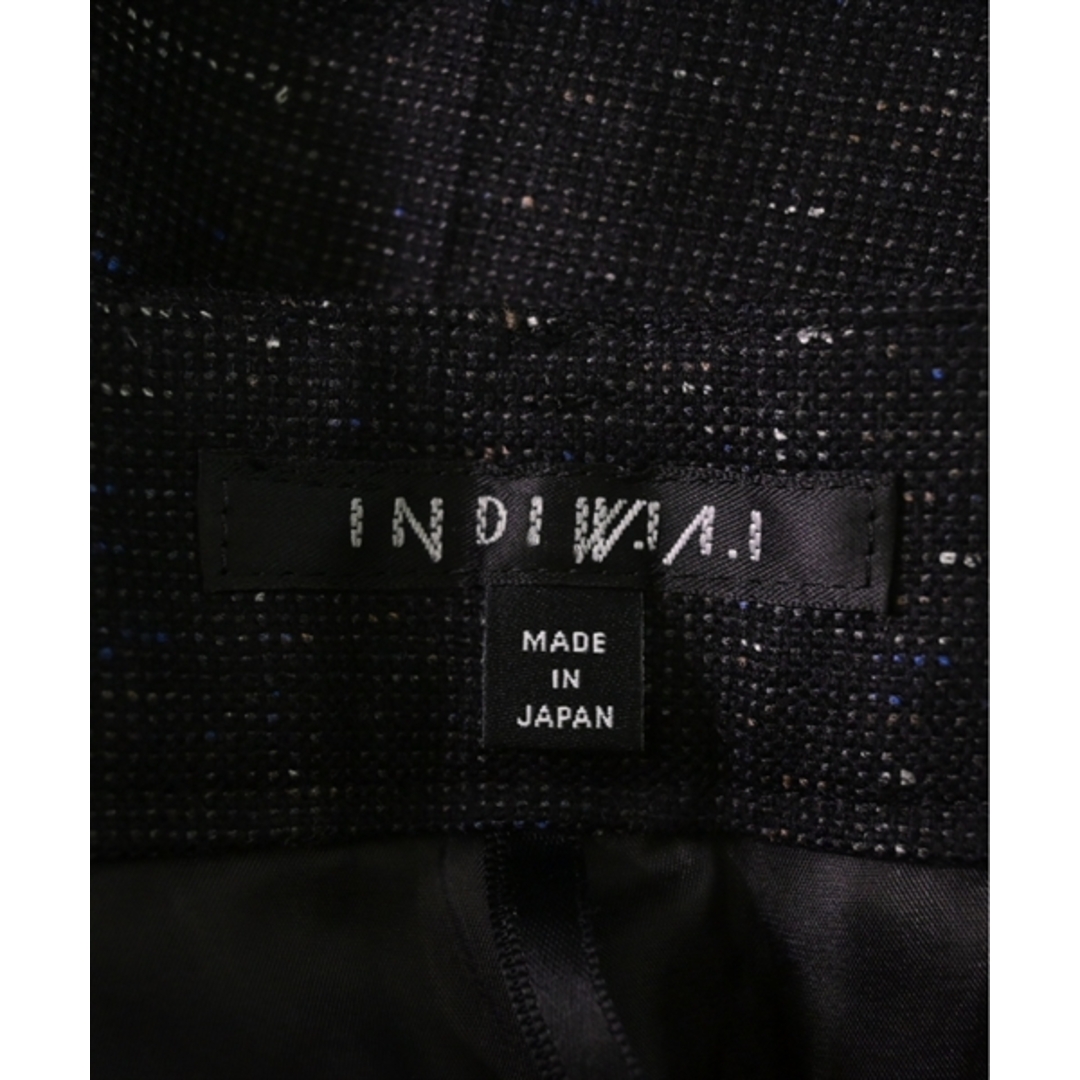 INDIVI(インディヴィ)のINDIVI スラックス 05(XXS位) 黒x青x白等(ミックス) 【古着】【中古】 レディースのパンツ(その他)の商品写真