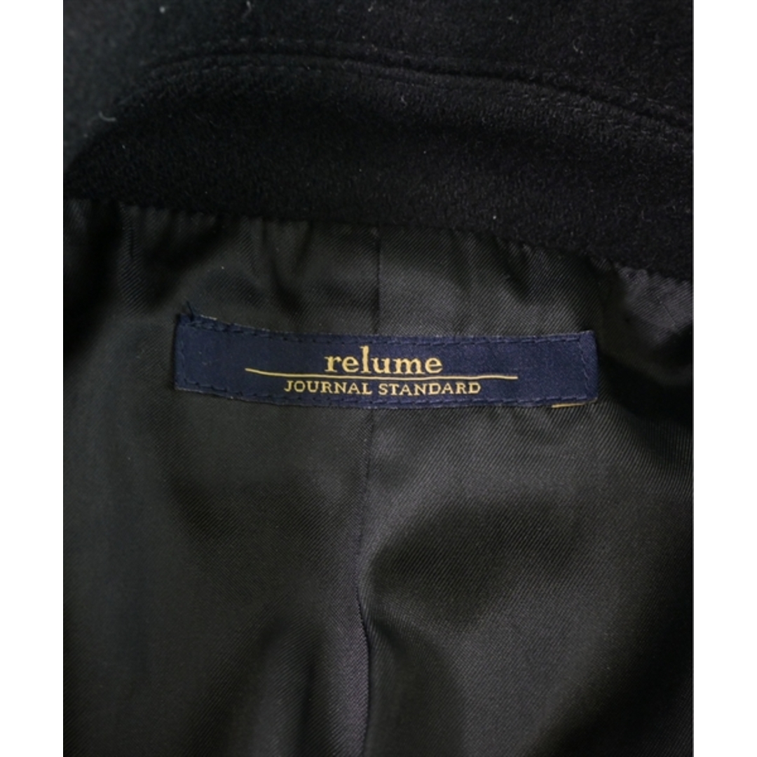 JOURNAL STANDARD relume(ジャーナルスタンダードレリューム)のJOURNAL STANDARD relume ピーコート S 黒 【古着】【中古】 メンズのジャケット/アウター(ピーコート)の商品写真