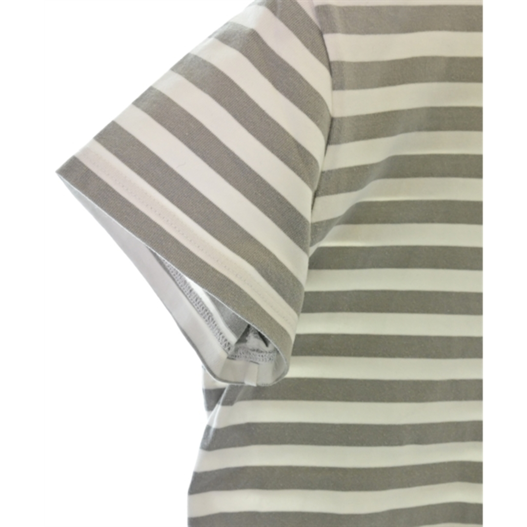 agnes b.(アニエスベー)のAgnes b. Tシャツ・カットソー 3(L位) グレーx白(ボーダー) 【古着】【中古】 レディースのトップス(カットソー(半袖/袖なし))の商品写真