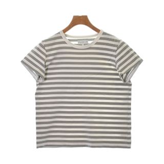 アニエスベー(agnes b.)のAgnes b. Tシャツ・カットソー 3(L位) グレーx白(ボーダー) 【古着】【中古】(カットソー(半袖/袖なし))