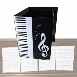 JeeSoarToFar 楽譜フォルダー ピアノ楽譜バインダー 4ページ拡大 A(楽器のおもちゃ)