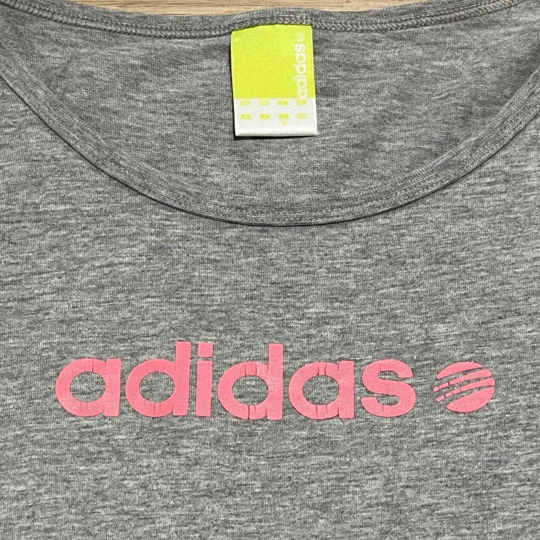 adidas(アディダス)のadidas アディダス レディース 長袖 カットソー グレー Sサイズ レディースのトップス(カットソー(長袖/七分))の商品写真