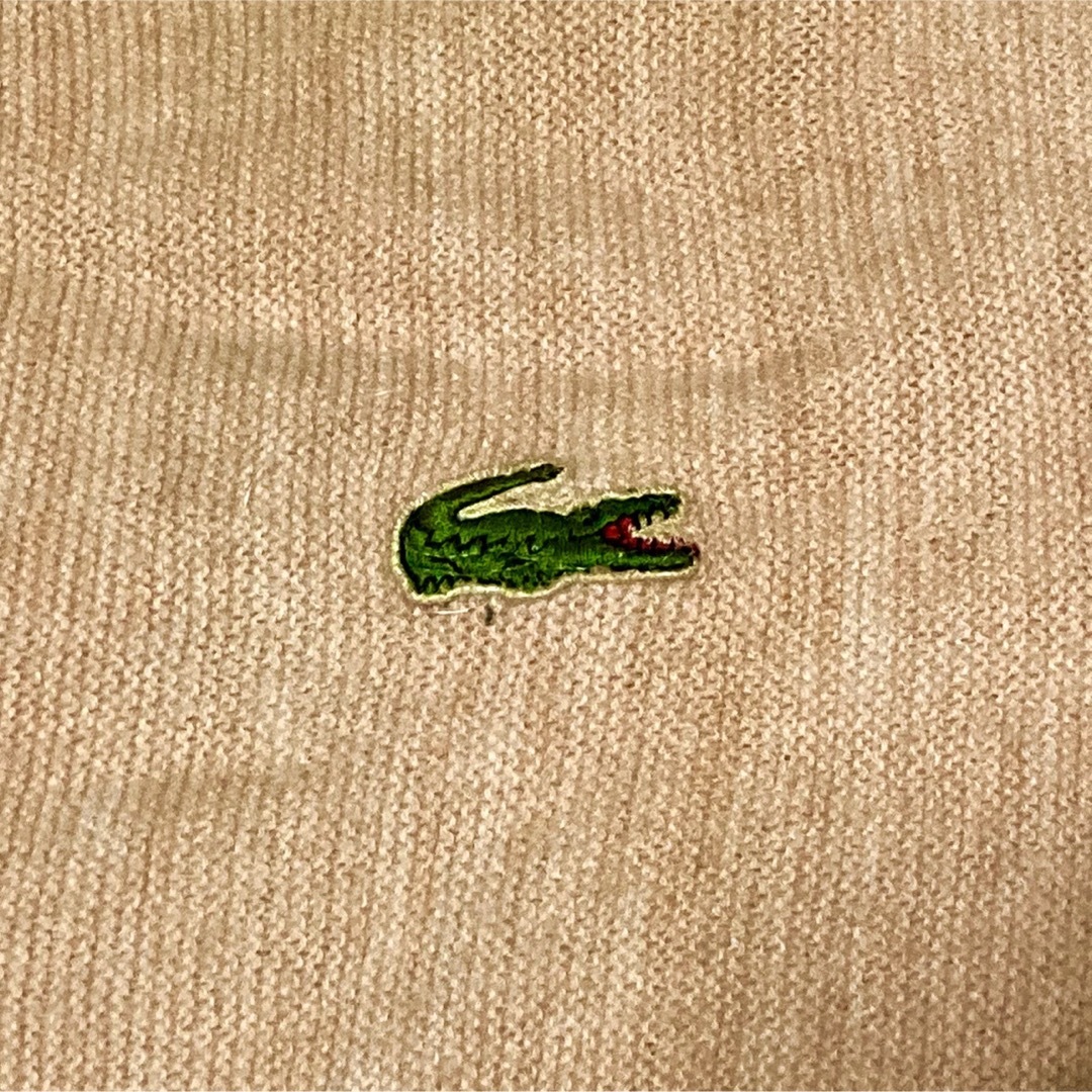 LACOSTE(ラコステ)のアイゾッドラコステ 70s糸巻きタグ ヴィンテージ カーディガン 薄橙色 XXL メンズのトップス(カーディガン)の商品写真