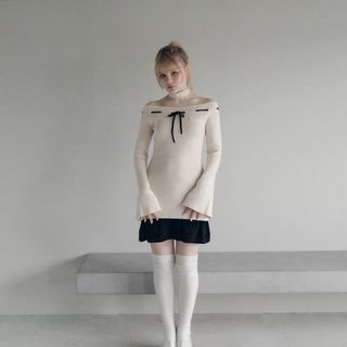 バブルス(Bubbles)のアンドマリー Lilian ribbon mini dress(ミニワンピース)