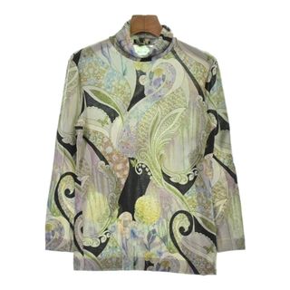 エトロ(ETRO)のETRO エトロ Tシャツ・カットソー 3(L位) カーキx黒xピンク等(総柄) 【古着】【中古】(カットソー(半袖/袖なし))