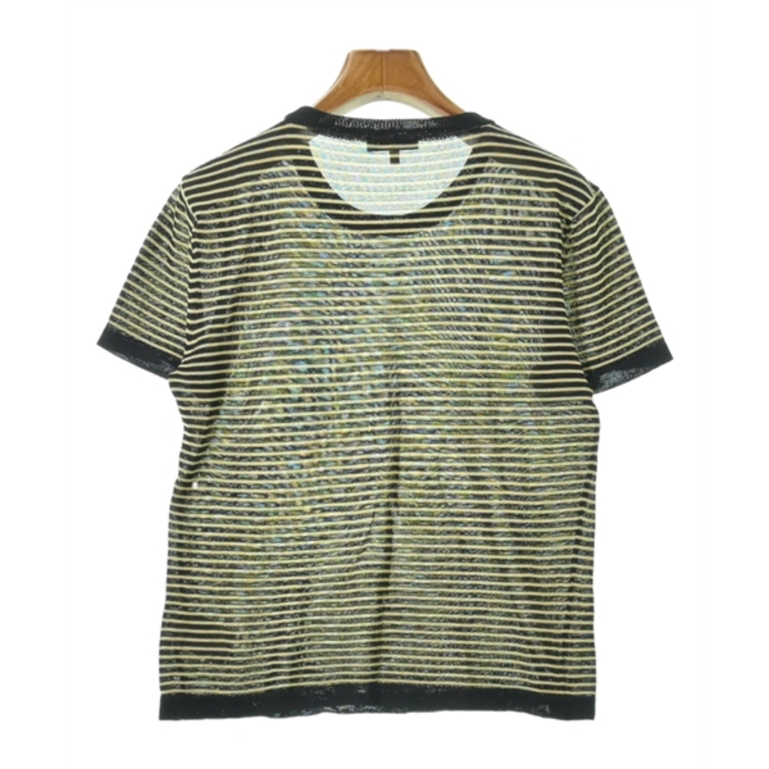 ETRO(エトロ)のETRO エトロ ニット・セーター 44(L位) 黒x黄(ボーダー) 【古着】【中古】 レディースのトップス(ニット/セーター)の商品写真