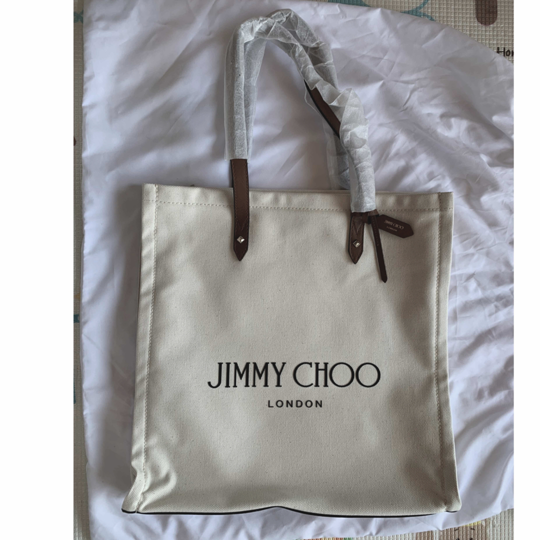 JIMMY CHOO - 【未使用】ジミーチュウ ロゴトートバッグ キャンバス