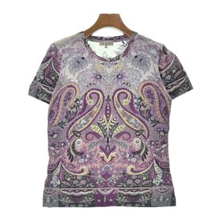 エトロ(ETRO)のETRO エトロ Tシャツ・カットソー 42(M位) 紫系(ペイズリー) 【古着】【中古】(カットソー(半袖/袖なし))