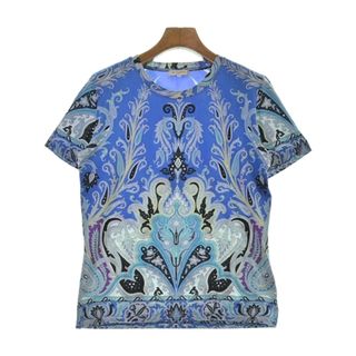 エトロ(ETRO)のETRO エトロ Tシャツ・カットソー 44(L位) 青系(総柄) 【古着】【中古】(カットソー(半袖/袖なし))