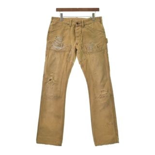 ダブルアールエル(RRL)のRRL ダブルアールエル デニムパンツ 32(L位) 黄 【古着】【中古】(デニム/ジーンズ)