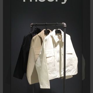 theory - 美品 セオリー  20SS ソフトツイル パーカー 0104108 アイボリー