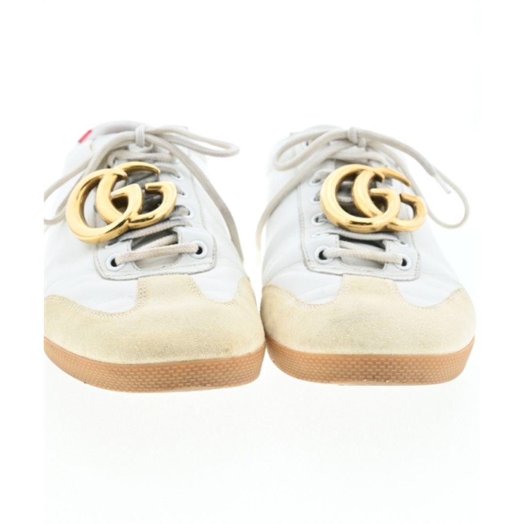 Gucci(グッチ)のGUCCI グッチ スニーカー UK9(27.5cm位) 白 【古着】【中古】 メンズの靴/シューズ(スニーカー)の商品写真
