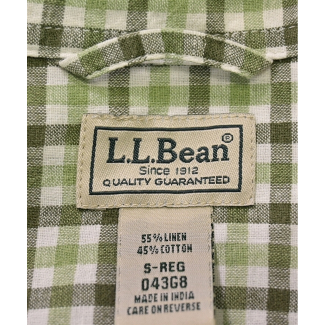 L.L.Bean(エルエルビーン)のL.L.Bean カジュアルシャツ S 黄緑xカーキx白(チェック) 【古着】【中古】 メンズのトップス(シャツ)の商品写真