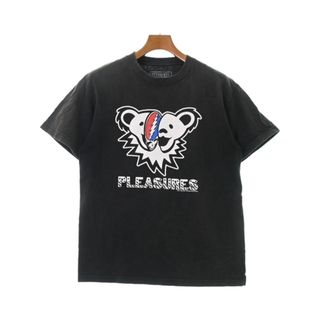 プレジャー(PLEASURES)のPLEASURES プレジャーズ Tシャツ・カットソー M チャコールグレー 【古着】【中古】(Tシャツ/カットソー(半袖/袖なし))