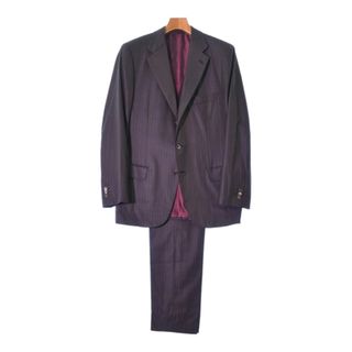 Brioni - Brioni ビジネス 50(XL位)/-(XL位) 茶系x赤(ストライプ) 【古着】【中古】