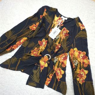 テッドベイカー(TED BAKER)の新品 TED BAKER テッドベイカーアニマルプリント トラ柄  シルク(シャツ/ブラウス(長袖/七分))