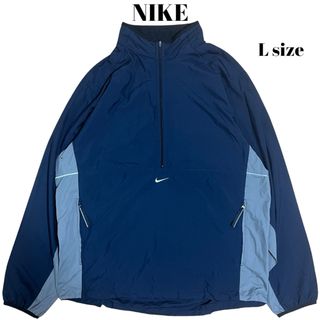 ナイキ(NIKE)の00’s NIKE ハーフジップジャケット リフレクター テック パンク Y2K(ナイロンジャケット)