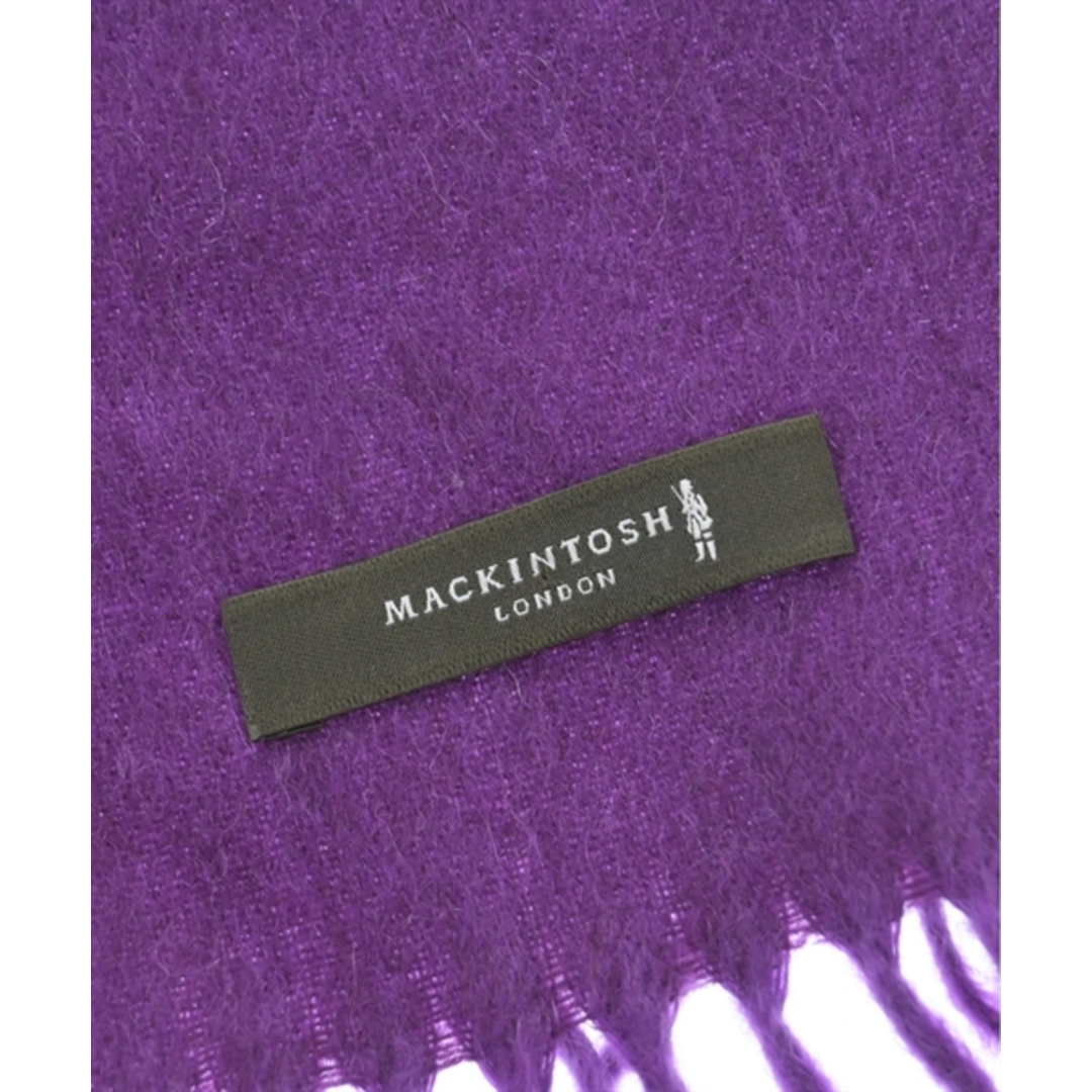 MACKINTOSH(マッキントッシュ)のMACKINTOSH マッキントッシュ マフラー - 紫 【古着】【中古】 メンズのファッション小物(マフラー)の商品写真