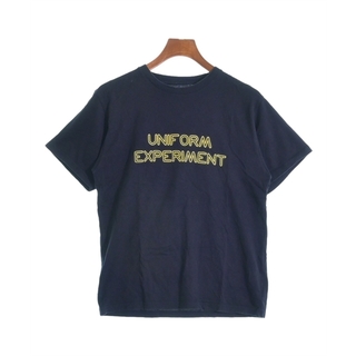 ユニフォームエクスペリメント(uniform experiment)のuniform experiment Tシャツ・カットソー 1(S位) 紺 【古着】【中古】(Tシャツ/カットソー(半袖/袖なし))